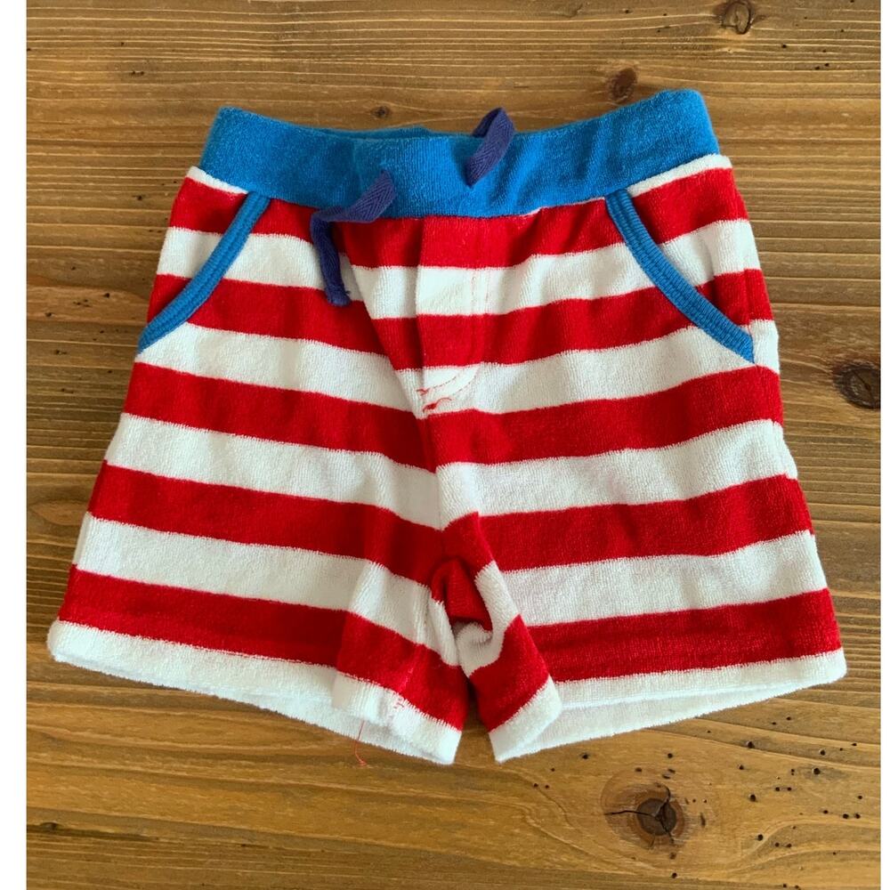 Baby Boden Terry Cloth striped shorts size 12-18 mo